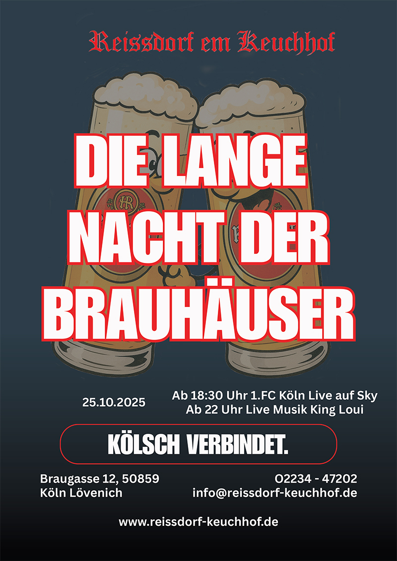 Die lange Nacht der Kölschen Brauhäuser