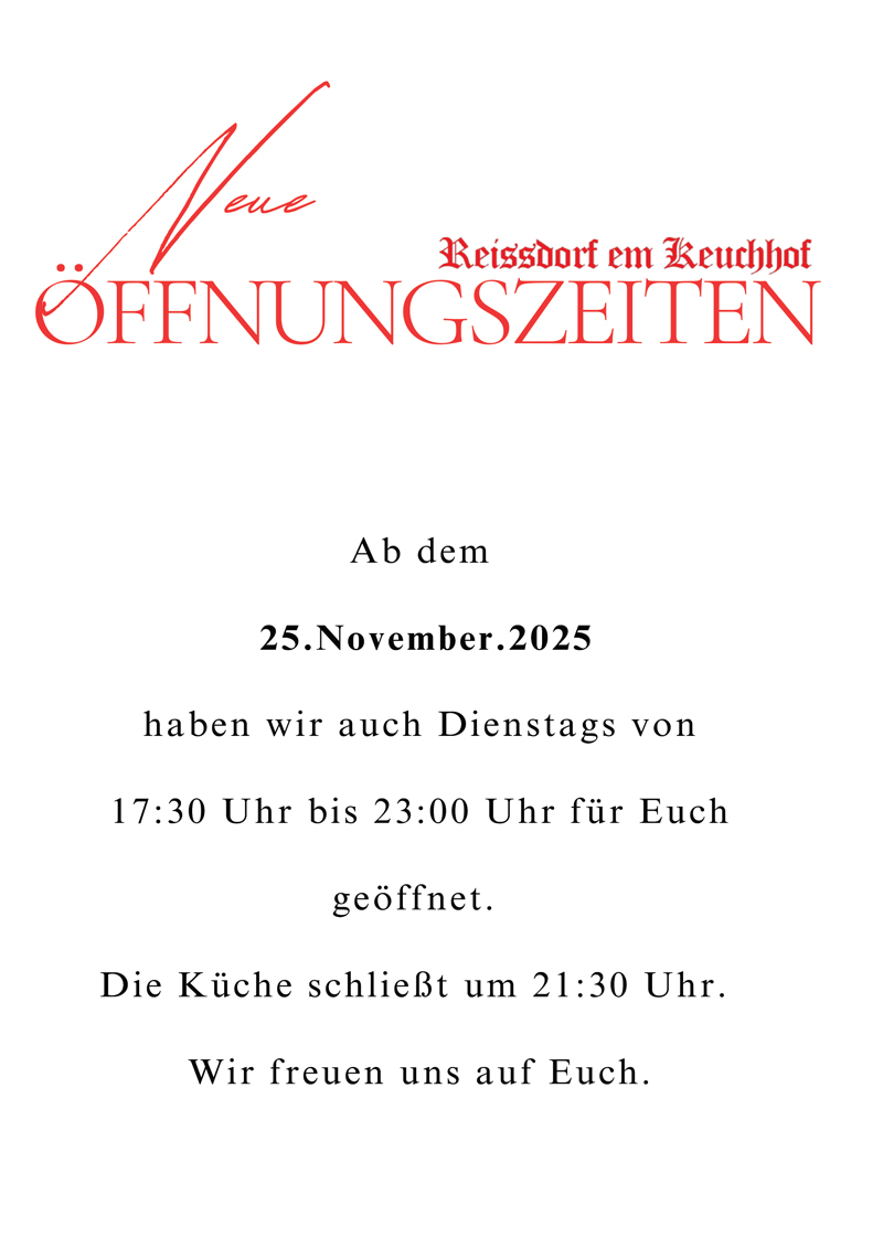 Öffnungszeiten